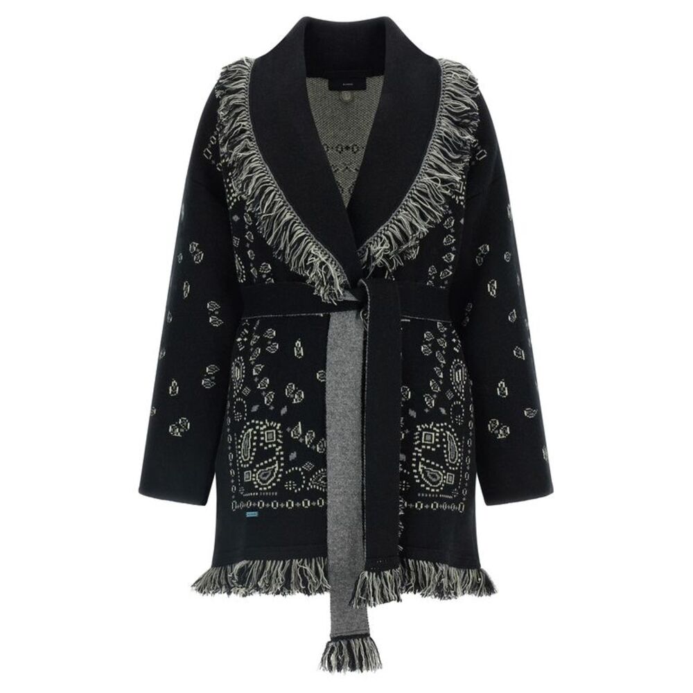 Alanui Black Cashmere Women's Cardigan